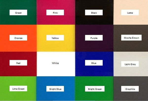 Square Shaped Clocks - Many Colour Choices