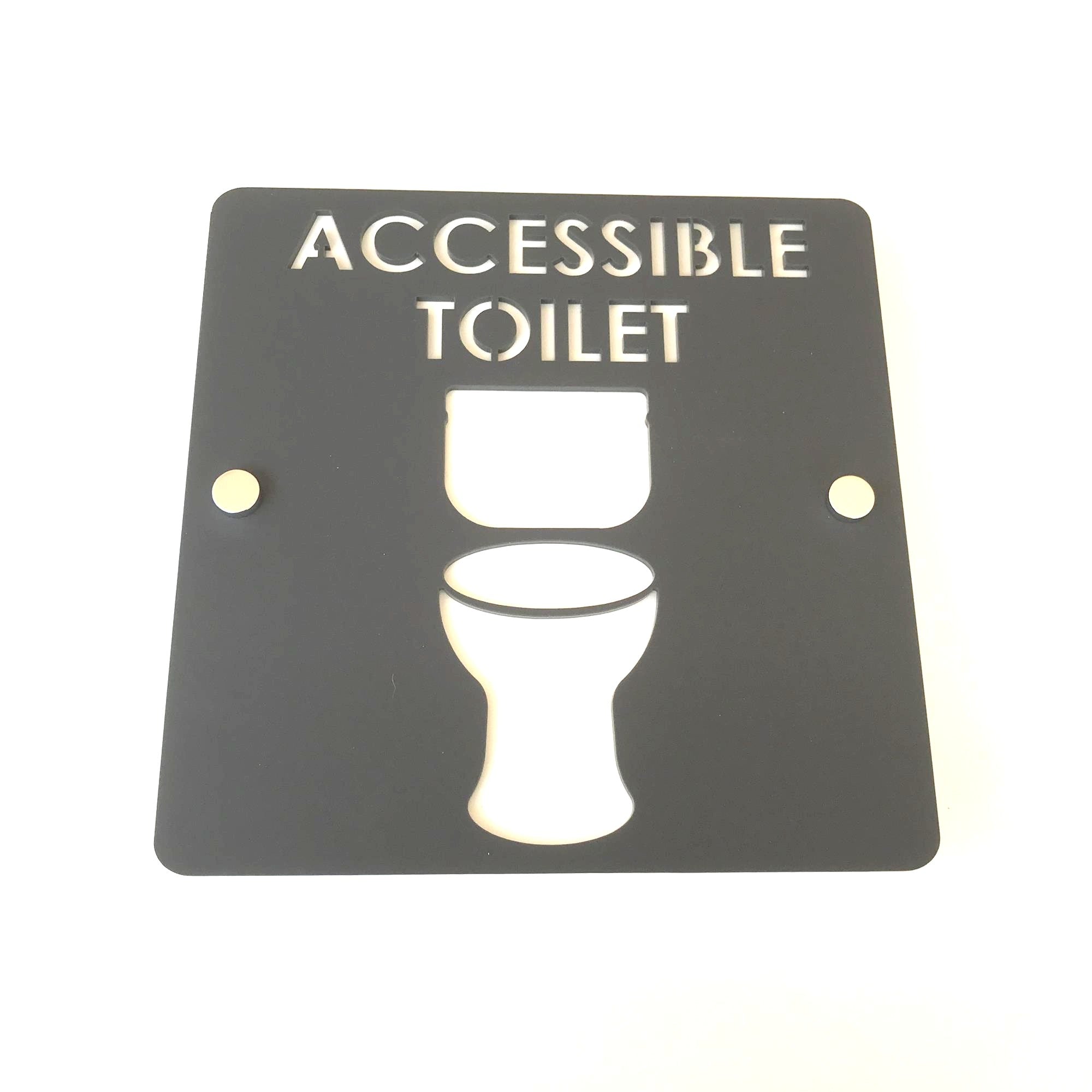Square Accessible Toilet Signs