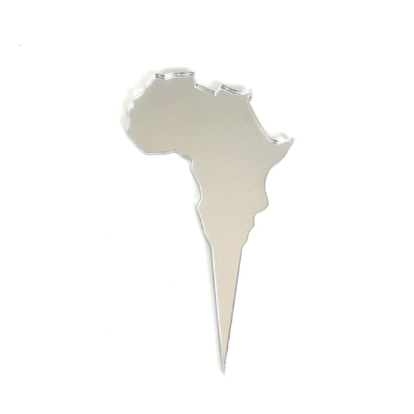 Africa Map Shaped Cake Toppers