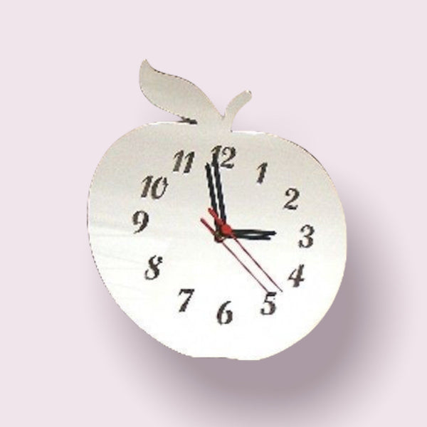 Apple Shaped Clocks - Many Colour Choices