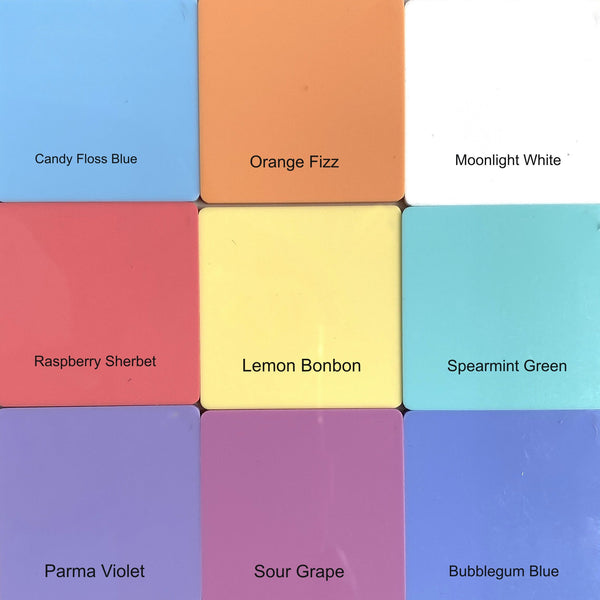 Square Shaped Clocks - Many Colour Choices
