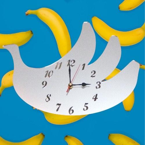 Bananas Shaped Clocks - Many Colour Choices