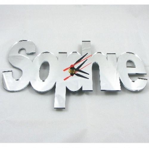 Personalised Name Shaped Clocks - Many Colour Choices