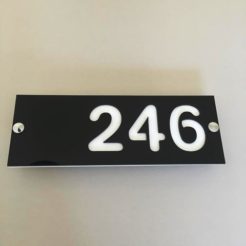 Rectangular House Number Signs