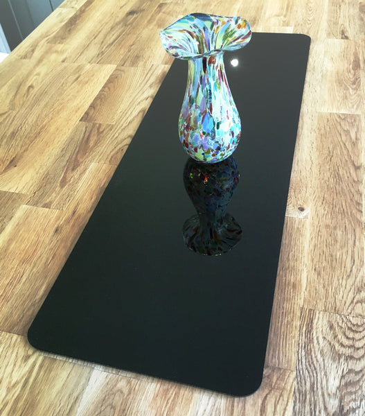Black Rectangular Acrylic Table Runner