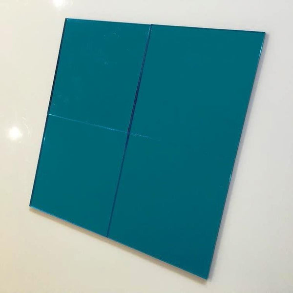 Square Tiles - Blue Mirror