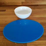 Oval Placemat Set - Bright Blue