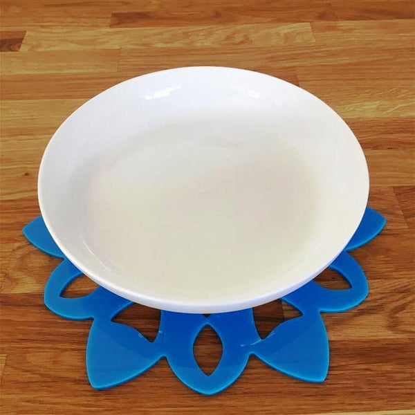 Snowflake Shaped Placemat Set - Bright Blue