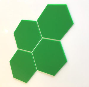 Hexagon Tiles - Bright Green