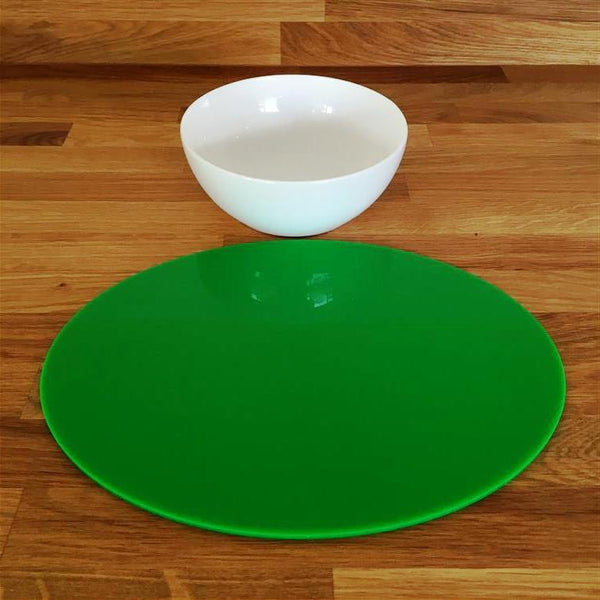 Oval Placemat Set - Bright Green
