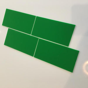 Rectangular Tiles - Bright Green