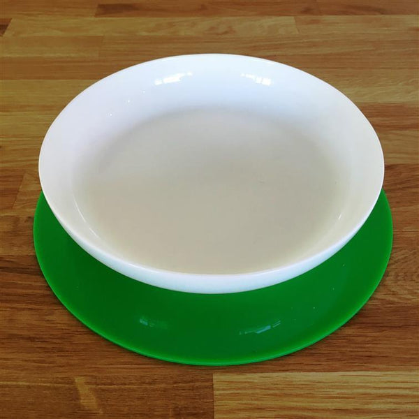 Round Placemat Set - Bright Green
