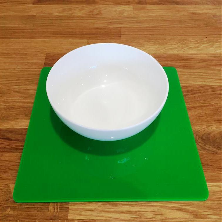 Square Placemat Set - Bright Green
