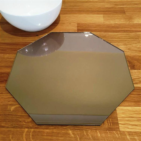 Octagonal Placemat Set - Bronze Mirror
