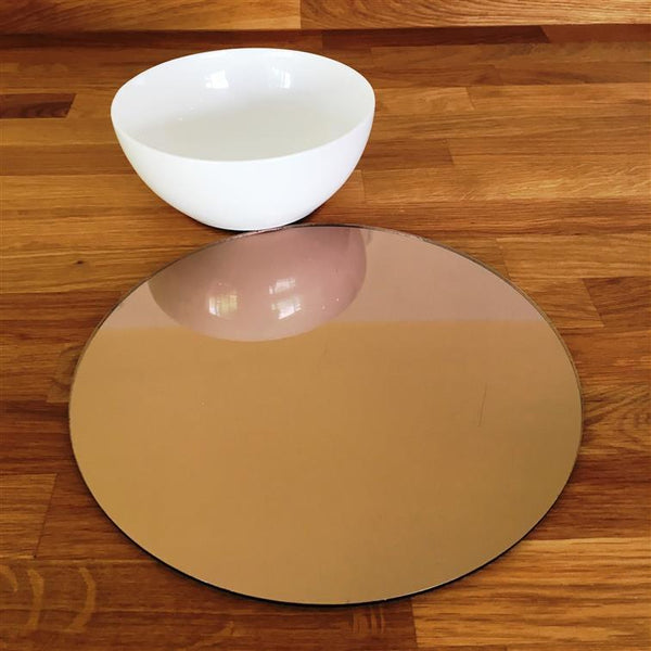 Round Placemat Set - Bronze Mirror