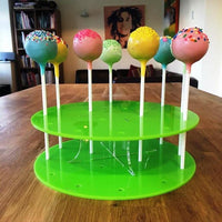 Cake Pop Stand Round - Lime Green