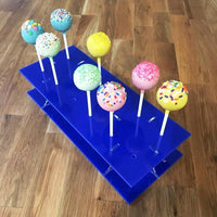 Cake Pop Stand Rectangle - Blue