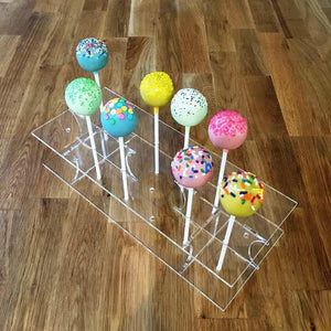 Cake Pop Stand Rectangle - Clear