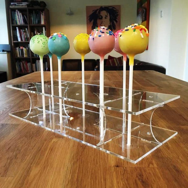 Cake Pop Stand Rectangle - Clear