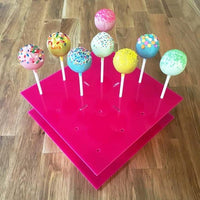 Cake Pop Stand Square - Pink