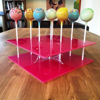 Cake Pop Stand Square - Pink