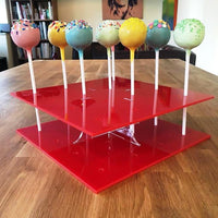 Cake Pop Stand Square - Red