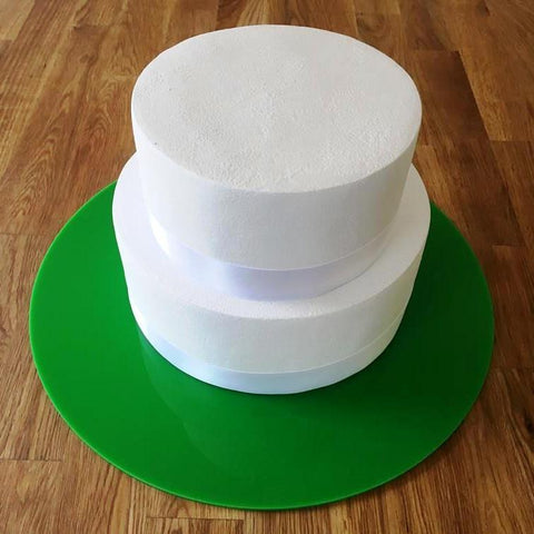 Round Cake Board - Bright Green