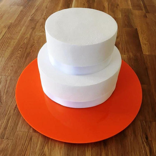 Round Cake Board - Orange