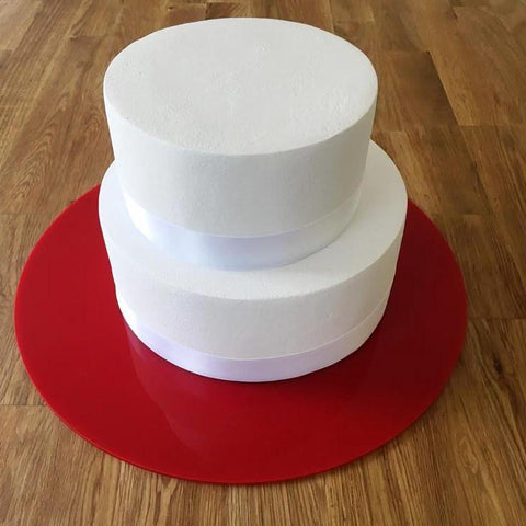 Round Cake Board - Red