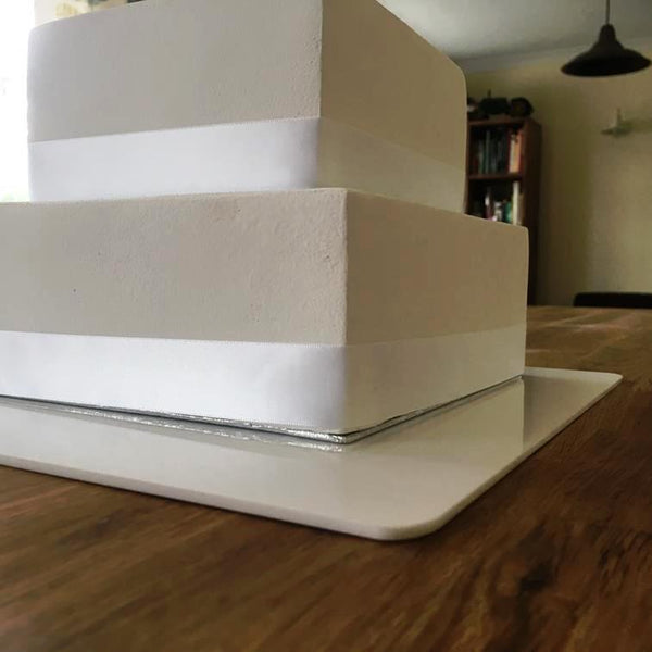 Square Cake Board - White