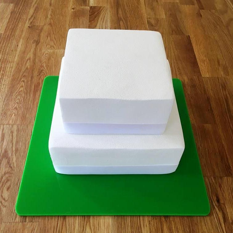 Square Cake Board - Bright Green