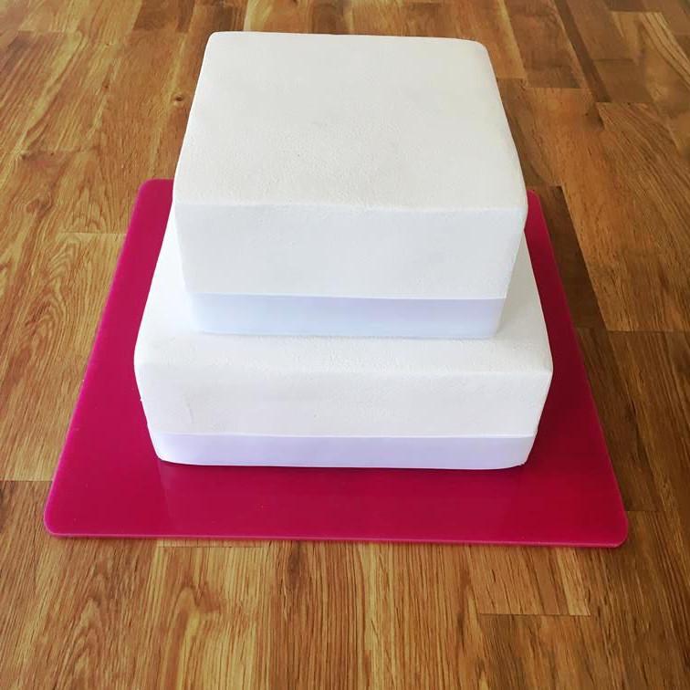 Square Cake Board - Pink