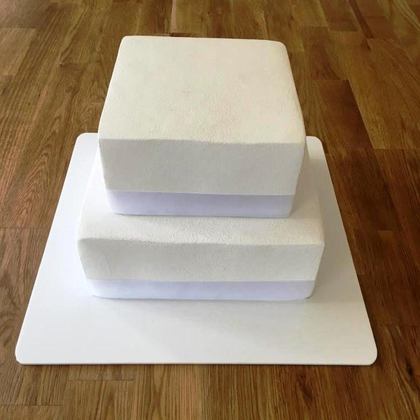 Square Cake Board - White