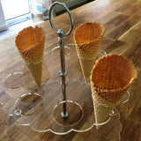 Ice Cream Cone Stand - Clear