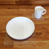 Square Placemat and Coaster Set - Clear