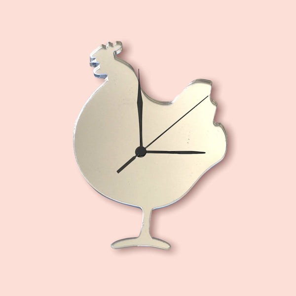 Cockerel Shaped Clocks - Many Colour Choices
