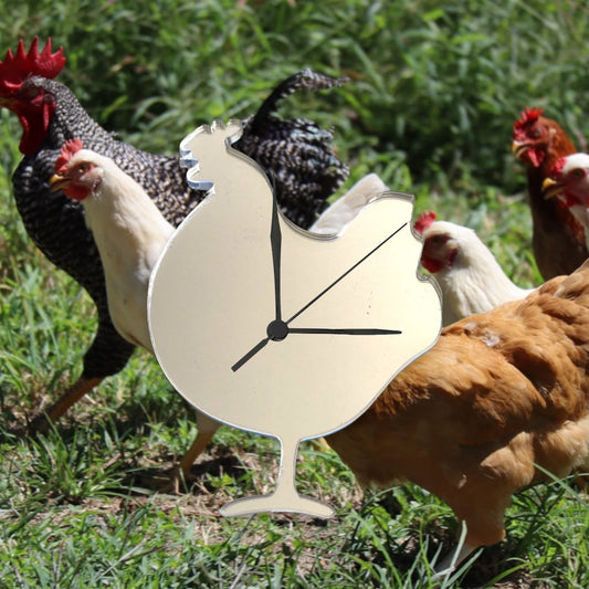 Cockerel Shaped Clocks - Many Colour Choices
