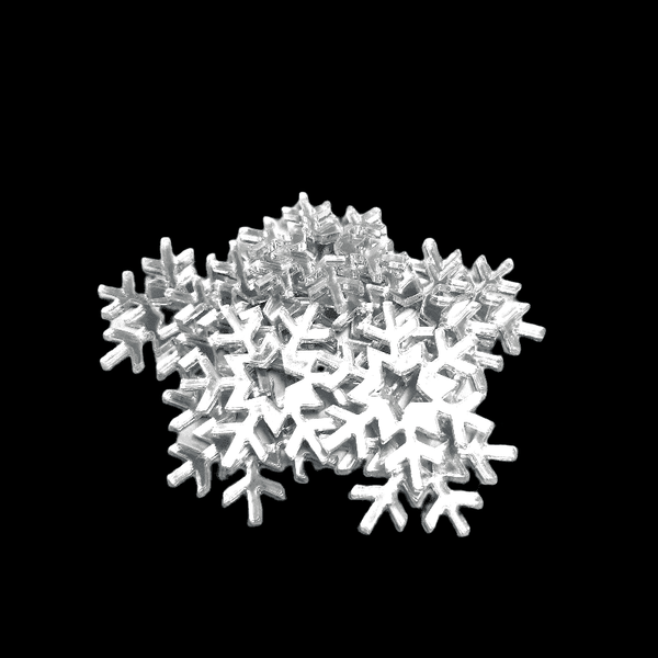 Crystal Snowflake Christmas Crafting Sets Mirrored Small