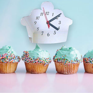 Cupcake Shaped Clocks - Many Colour Choices