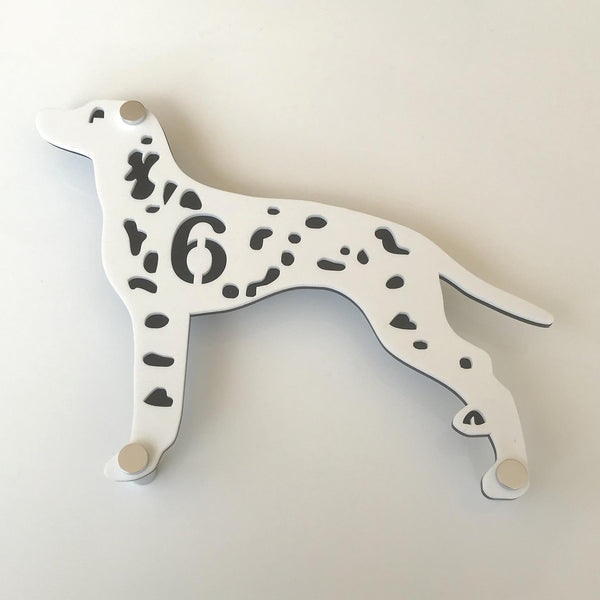 Dalmatian Dog Shaped House Signs