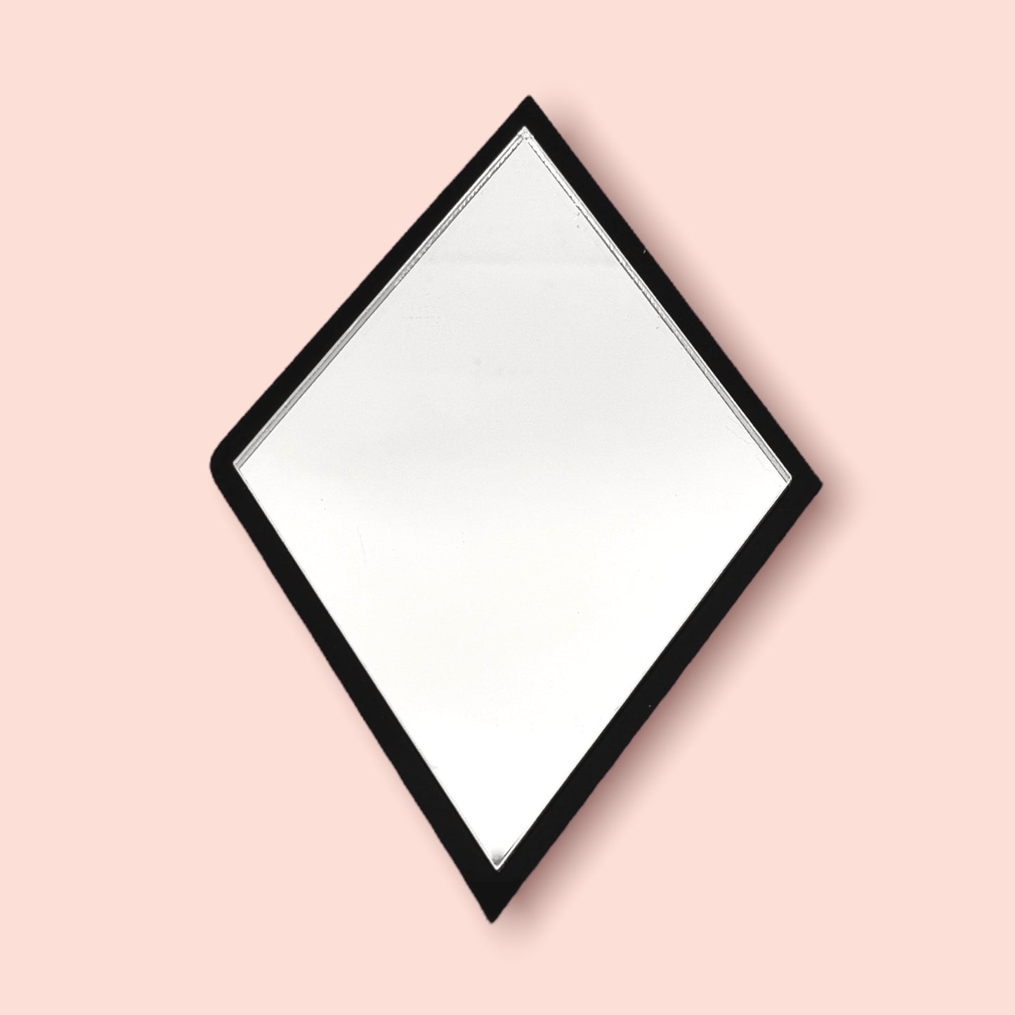 Diamond Shaped Mirrors with a Colour Frame of your Choice & Hooks