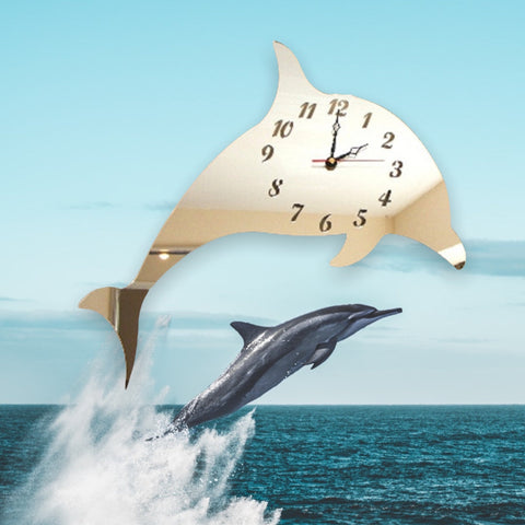 Dolphin Shaped Clocks - Many Colour Choices