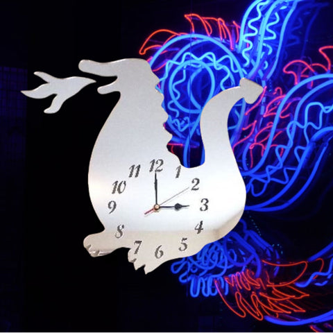 Dragon Shaped Clocks - Many Colour Choices