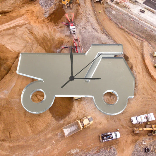 Dumper Truck Shaped Clocks - Many Colour Choices