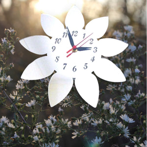 Flower Shaped Clocks - Many Colour Choices