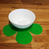 Daisy Shaped Placemat Set - Bright Green