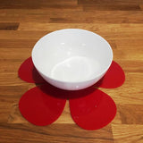 Daisy Shaped Placemat Set - Red