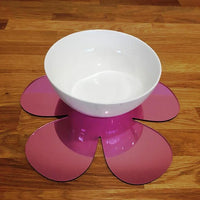 Daisy Shaped Placemat Set - Pink Mirror