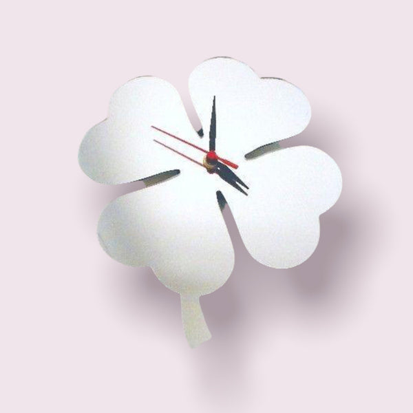 Four Leaf Clover Shaped Clocks - Many Colour Choices
