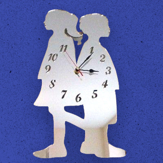 Girl & Boy Shaped Clocks - Many Colour Choices